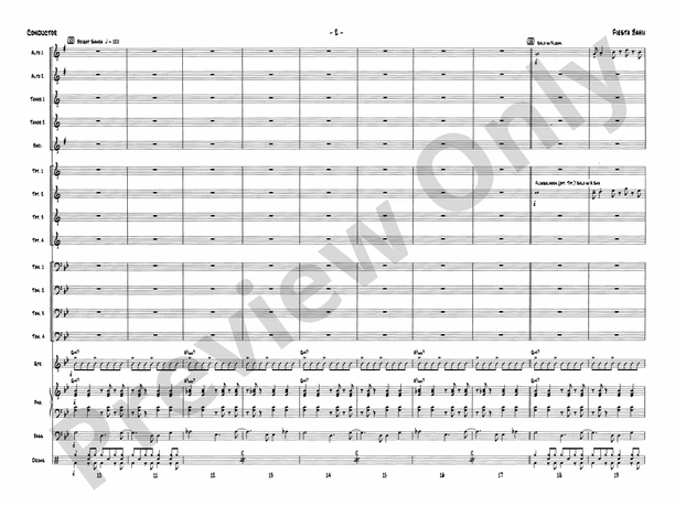 Fiesta Bahia - Jazz Ensemble Conductor Score & Parts (Digital Download)