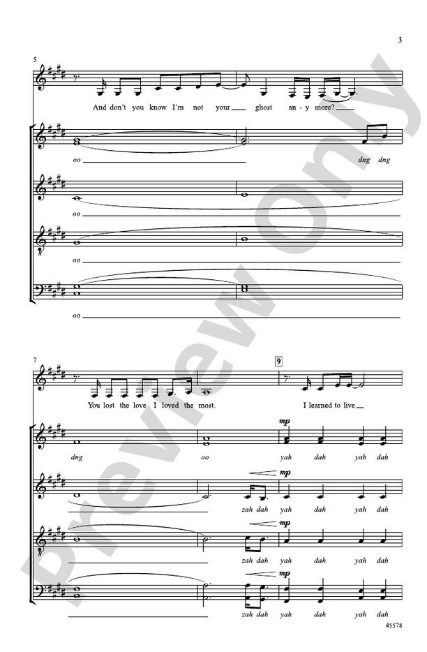 Jar of Hearts – SATB, a cappella Choral Octavo (Digital Download)