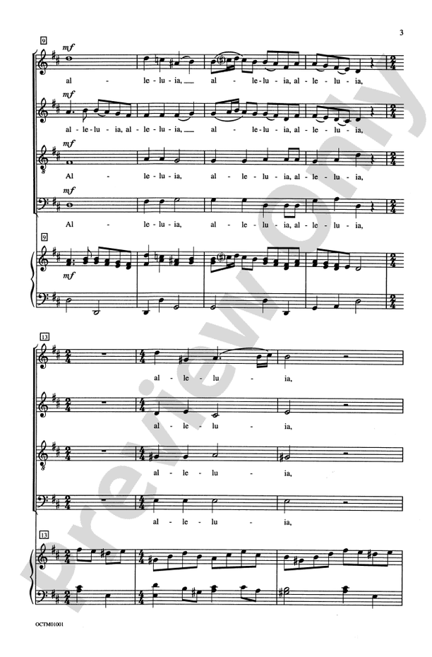 Alleluia - Arr. Russell L. Robinson - SATB Choral Octavo (Digital Download)
