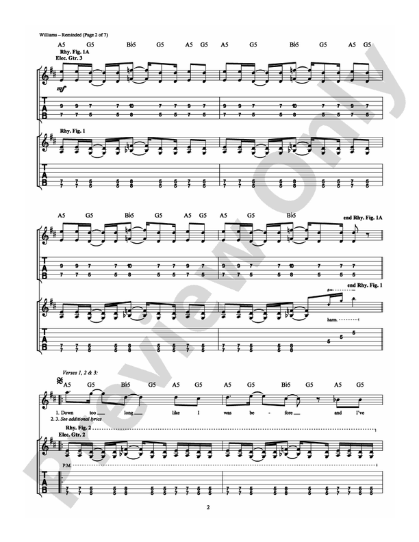 Reminded - Guitar TAB (Digital Download)