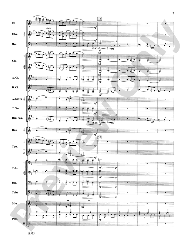 Fantasy on an African-American Spiritual - Concert Band Conductor Score & Parts (Digital Download)
