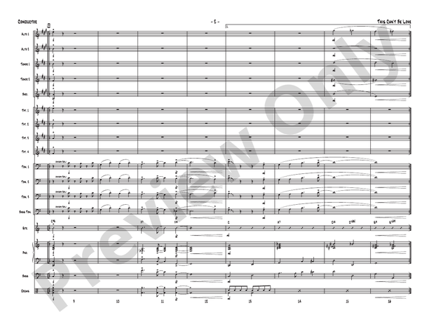 This Can't Be Love – Jazz Ensemble Conductor Score & Parts (Digital Download)