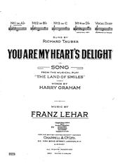 You Are My Heart's Delight (from 'The Land Of Smiles') - Ab Major Vocal/Piano (Digital Download)