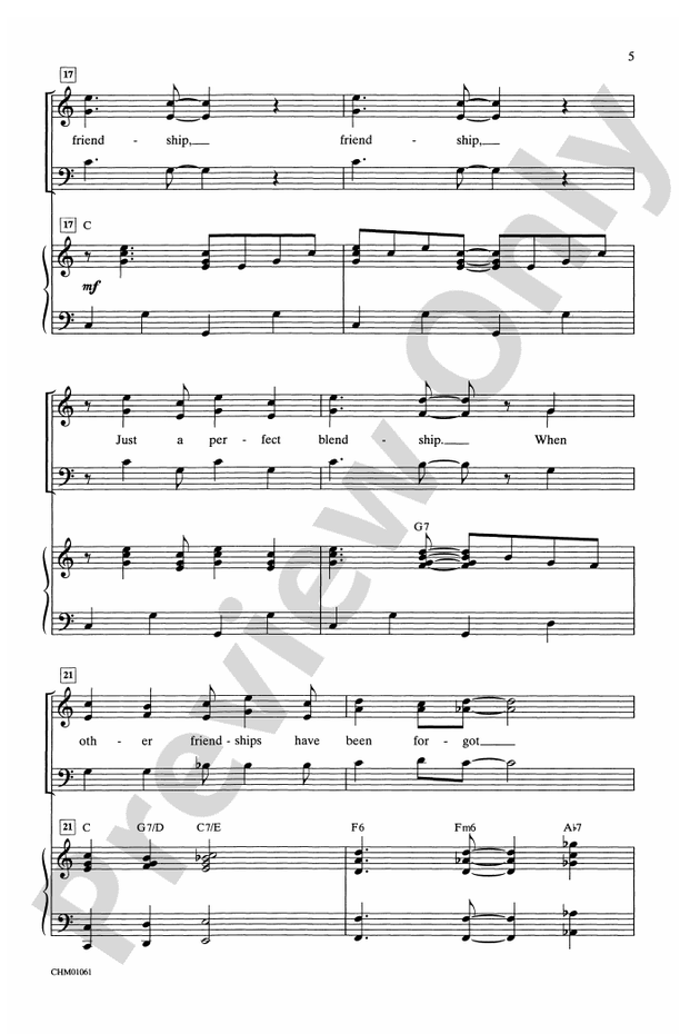 Friendship – 3-Part Mixed Choral Octavo (Digital Download)