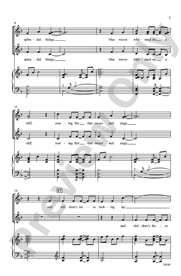Life Has Loveliness - SSA (with Opt. Cello) Choral Octavo (Digital Download)