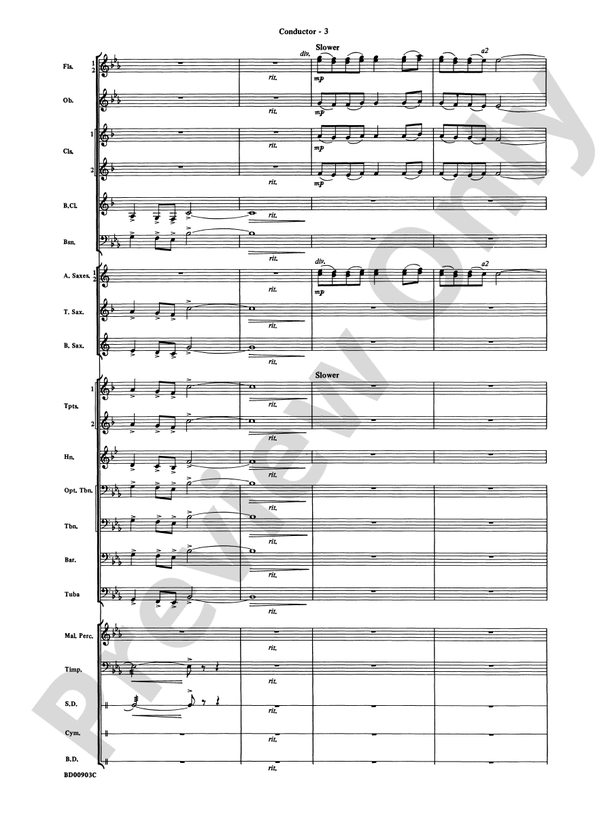 Crestar Overture - Concert Band Conductor Score & Parts (Digital Download)