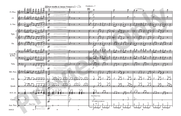 Wake Me Up When September Ends / Homecoming – Marching Band Conductor Score & Parts (Digital Download)
