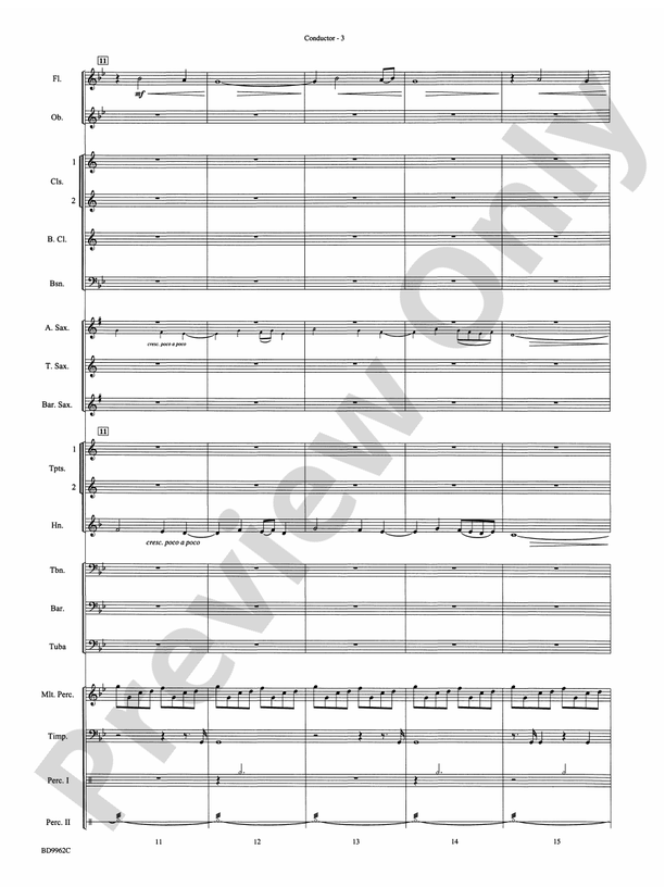 Rites of Tamburo - Concert Band Conductor Score & Parts (Digital Download)