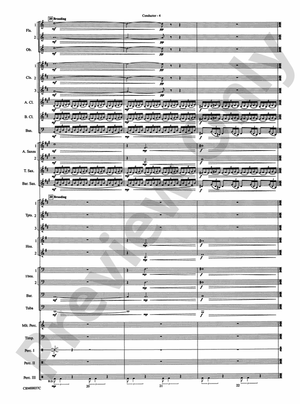 The Perfect Storm (from the Warner Bros. Motion Picture) - Concert Band Conductor Score & Parts (Digital Download)