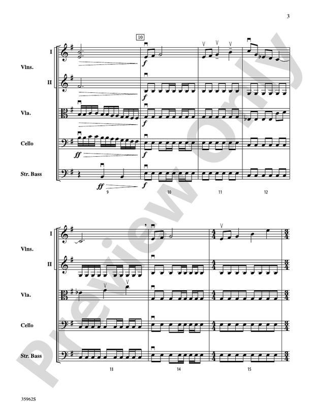 The Emerald Falcon – String Orchestra Conductor Score & Parts (Digital Download)