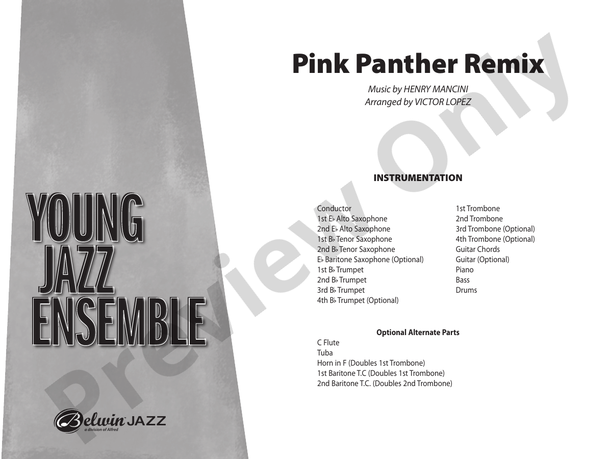 Pink Panther Remix - Jazz Ensemble Conductor Score & Parts (Digital Download)