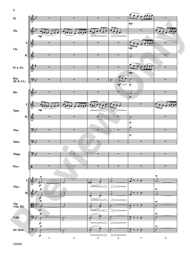 Peer Gynt Suite Selections – Full Orchestra Conductor Score & Parts (Digital Download)