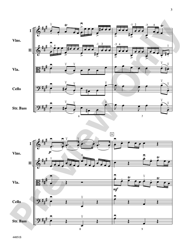 Allegro (Grade 3) - String Orchestra Conductor Score & Parts (Digital Download)