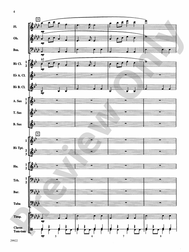 Two Songs of Morning - Concert Band Conductor Score & Parts (Digital Download)