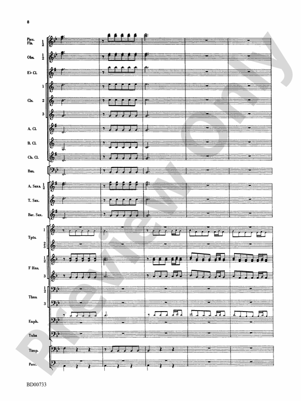 Water Music Suite - Concert Band Conductor Score & Parts (Digital Download)