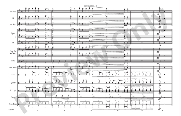 Spirit in the Sky (from Guardians of the Galaxy) – Marching Band Conductor Score & Parts (Digital Download)