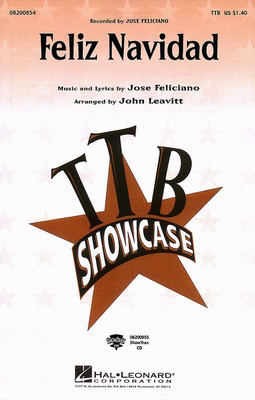 Feliz Navidad - Jose Feliciano - TTB John Leavitt Hal Leonard Choral Score Octavo