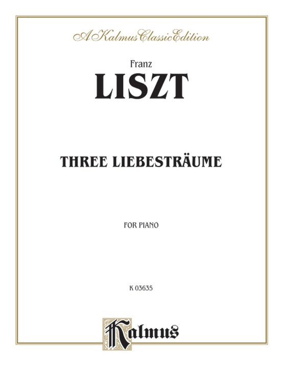 Liszt - Liebestraeume - Piano Solo (Digital Download)