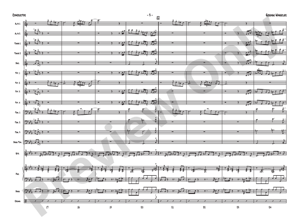 Grease Wheezer - Jazz Ensemble Conductor Score & Parts (Digital Download)