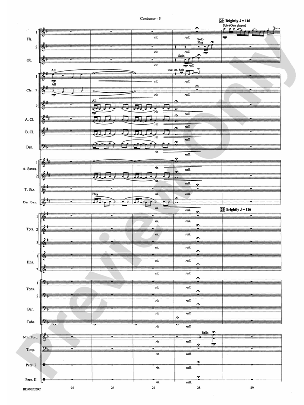 Prairiesong - Concert Band Conductor Score & Parts (Digital Download)