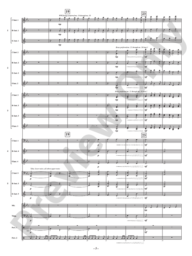 Ghillie Dhu - "Elf of the Forest" from Scottish Folklore (Custom Concert Band) - Concert Band Conductor Score & Parts(Digital Download)