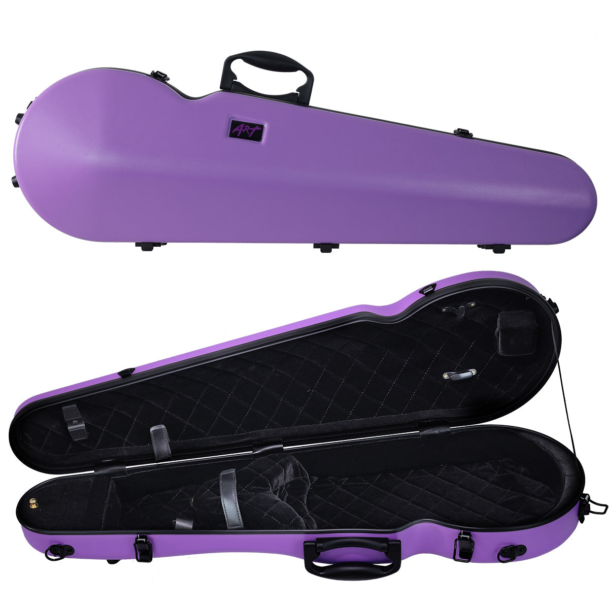 ART Shaped Violin Case 1/2-1/4 Amethyst Purple