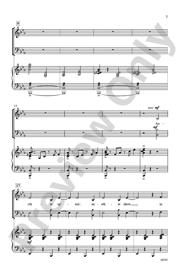 Another Op'nin', Another Show – SAB Choral Octavo (Digital Download)