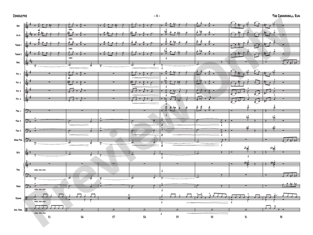 The Cannonball Run - Jazz Ensemble Conductor Score & Parts(Digital Download)