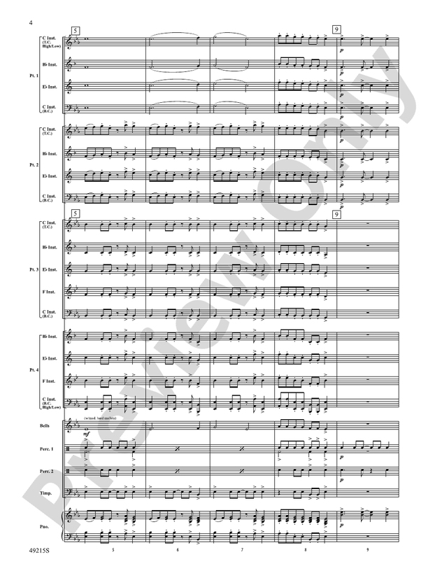 At the Feast of Stephen (Scott Watson - Flexible Arrangement) - Concert Band Conductor Score & Parts (Digital Download)