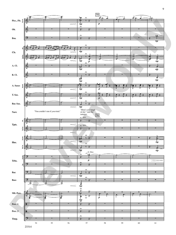 Aesop's Fables - Concert Band Conductor Score & Parts (Digital Download)