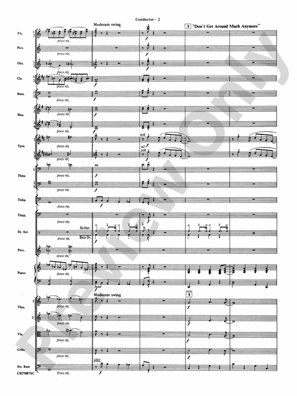 Duke Ellington – Full Orchestra Conductor Score & Parts (Digital Download)