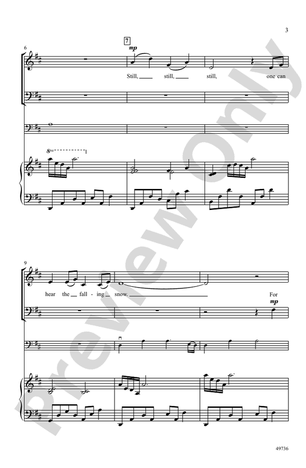 Still, Still, Still - SATB Choral Octavo (Digital Download)