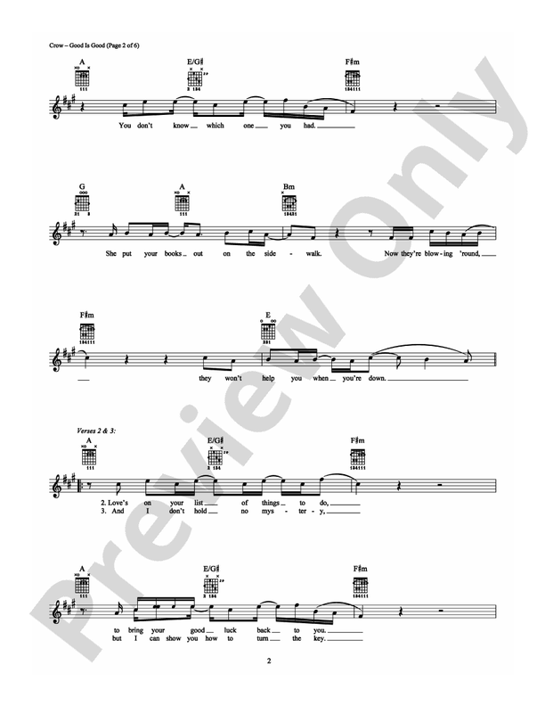 Good Is Good - Guitar TAB (Digital Download)