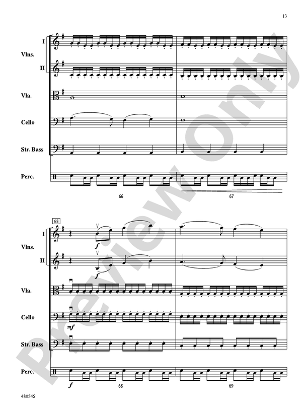 V - String Orchestra Conductor Score & Parts (Digital Download)