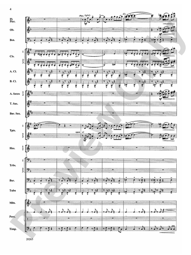 A Simple Celebration - Concert Band Conductor Score & Parts (Digital Download)