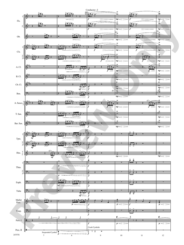 Currents - Concert Band Conductor Score & Parts (Digital Download)