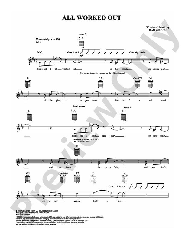 All Worked Out - Guitar TAB (Digital Download)