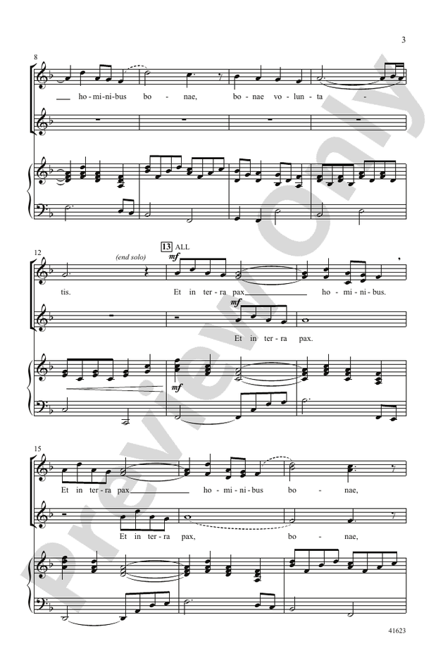Et in Terra Pax – SSA Choral Octavo (Digital Download)