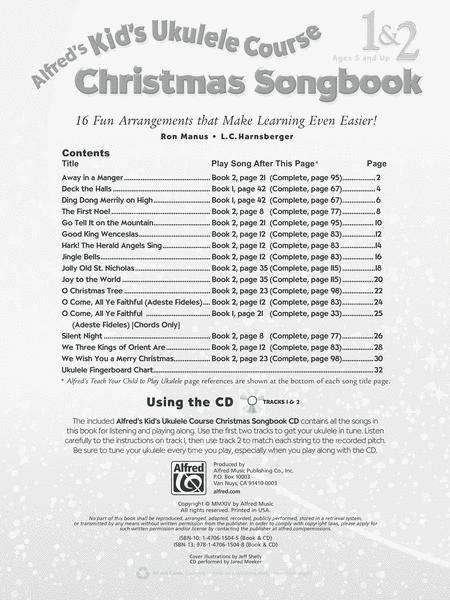 Alfreds Kids Ukulele Course Christmas Sngbk