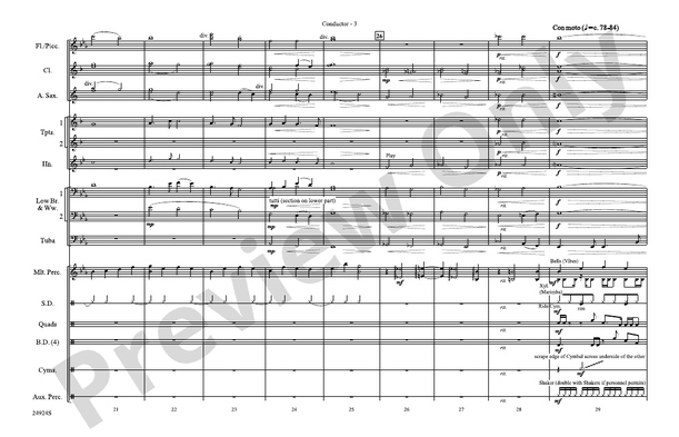 A New World, Movement Two – Marching Band Conductor Score & Parts (Digital Download)