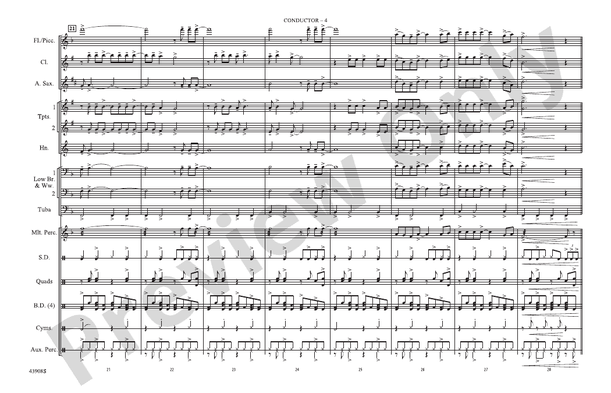 Spirit in the Sky (from Guardians of the Galaxy) – Marching Band Conductor Score & Parts (Digital Download)