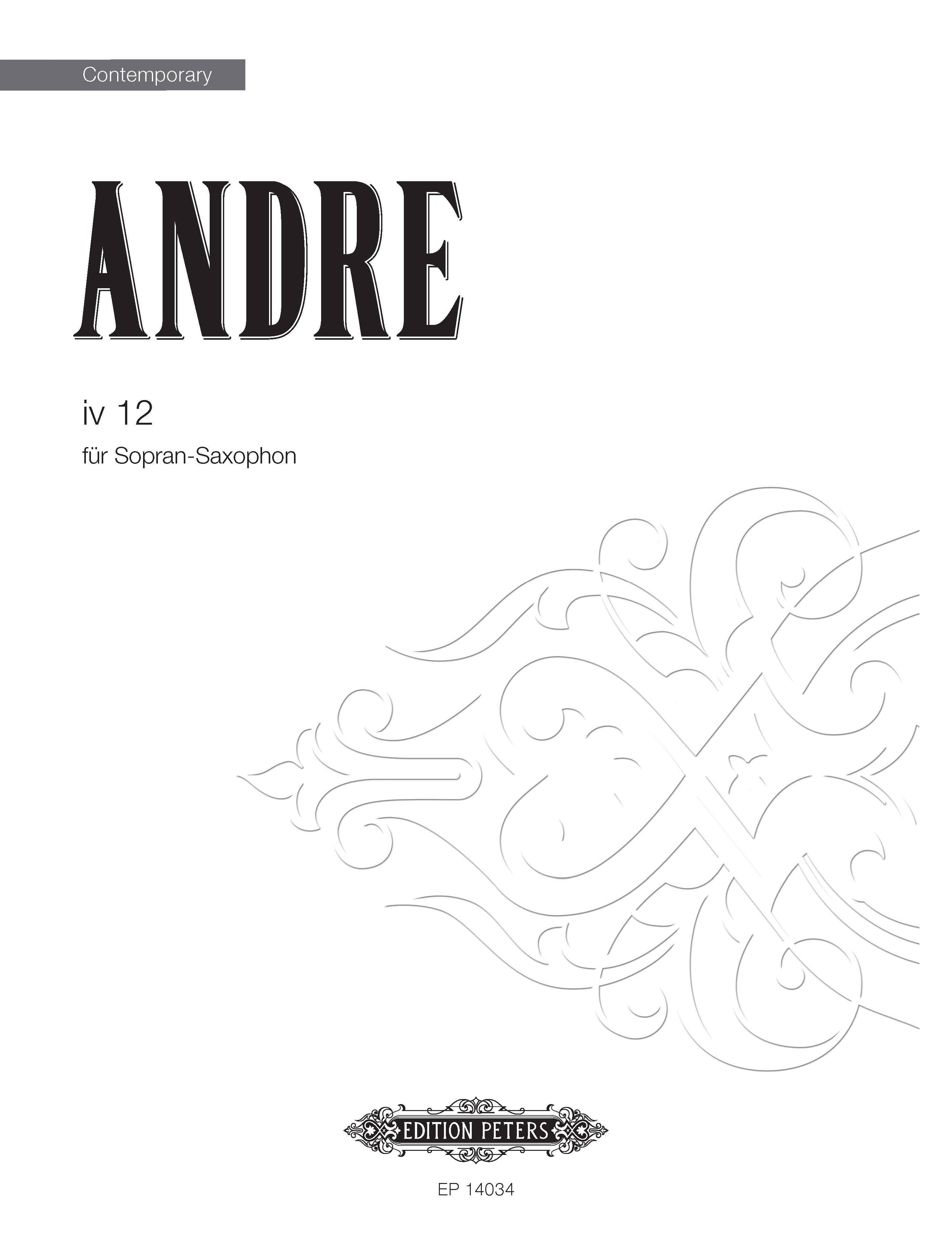 iv 12 (EP14034) - Soprano Saxophone (Digital Download)