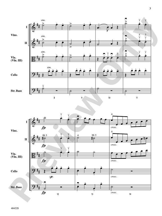 March Militaire – String Orchestra Conductor Score & Parts (Digital Download)