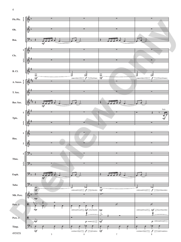 Continuance - Concert Band Conductor Score & Parts (Digital Download)