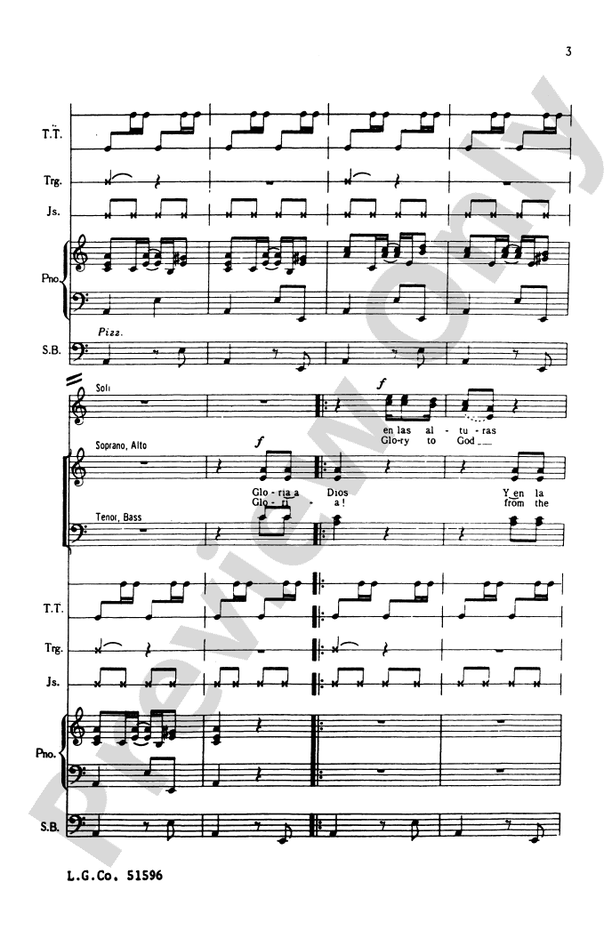 Gloria (from Misa Criolla) – SATB Choral Octavo (Digital Download)