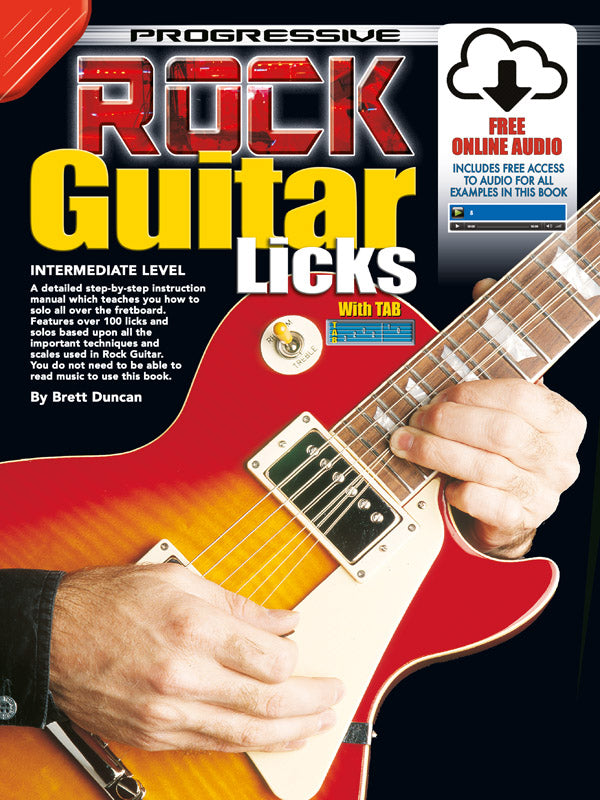Progressive Rock Guitar Licks Bk/CD