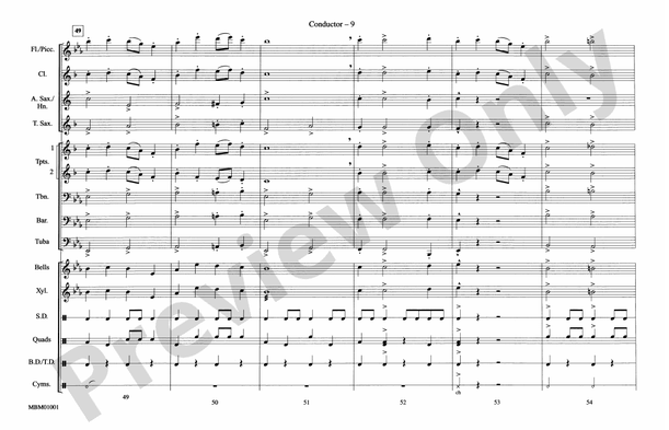 Sleigh Ride – Marching Band Conductor Score & Parts (Digital Download)