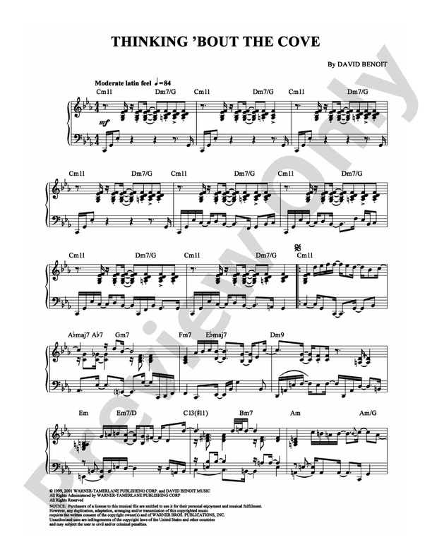 Thinking 'Bout the Cove - Piano (Digital Download)