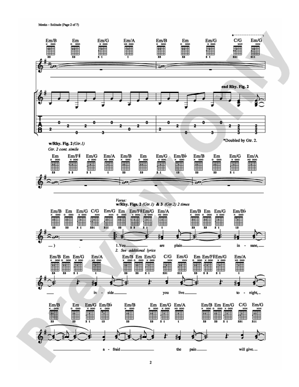 Solitude - Guitar TAB (Digital Download)