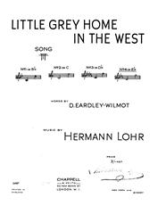 Little Grey Home In The West - Eb Major Vocal/Piano (Digital Download)